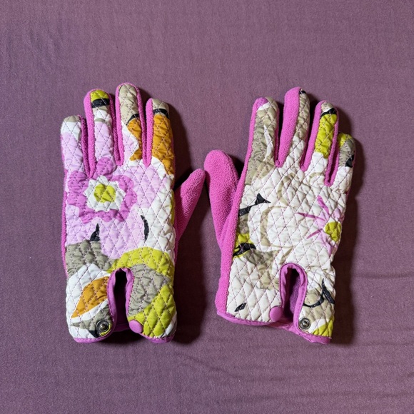 Vera Bradley Accessories - Vera Bradley Portobello Road Gloves Quilted Vibrant Floral Pattern - Size S/M